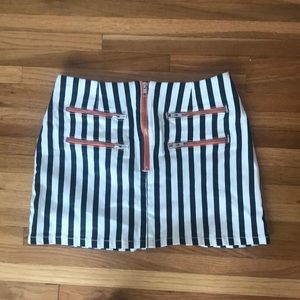 Urban Outfitters striped mini skirt
